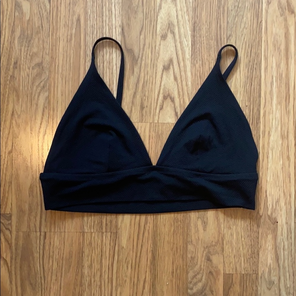 Black Aerie Triangle Bikini Top